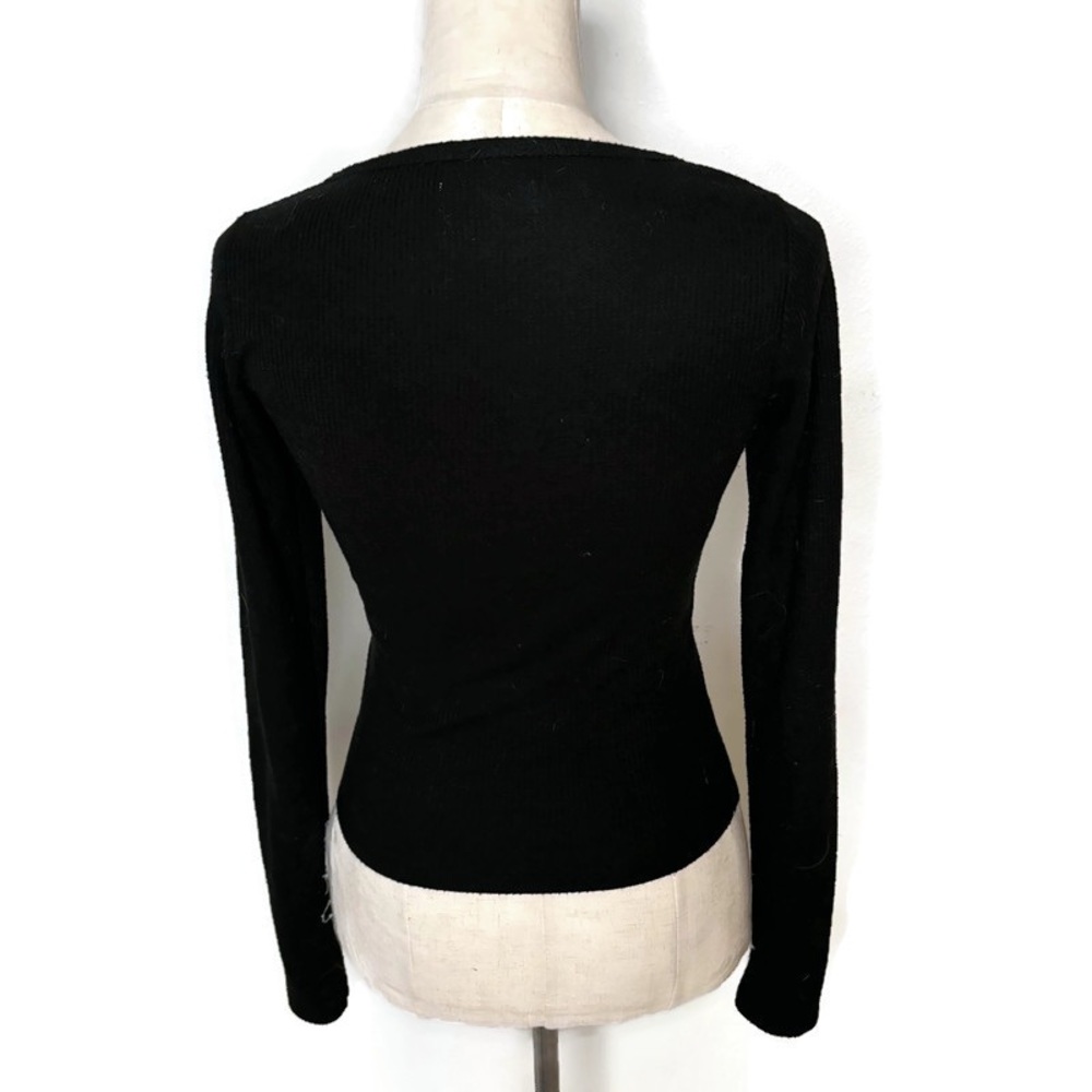 Hollister Crop Crossover Waffle Top - Picture 2 of 6